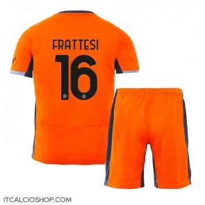 Inter Milan Davide Frattesi #16 Terza Maglia Bambino 2023-24 Manica Corta (+ Pantaloni corti)